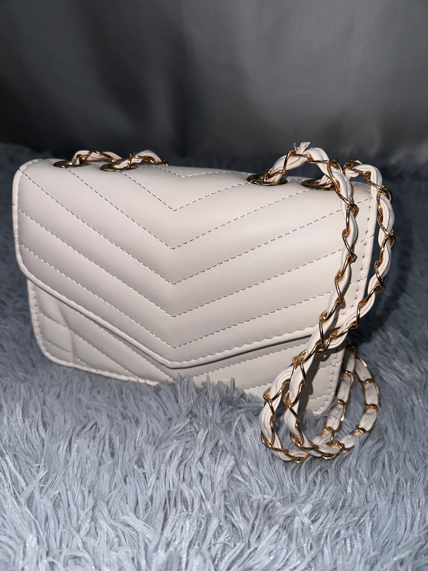 MINI BAG TRAPUNTATA in PELLE - BIANCA