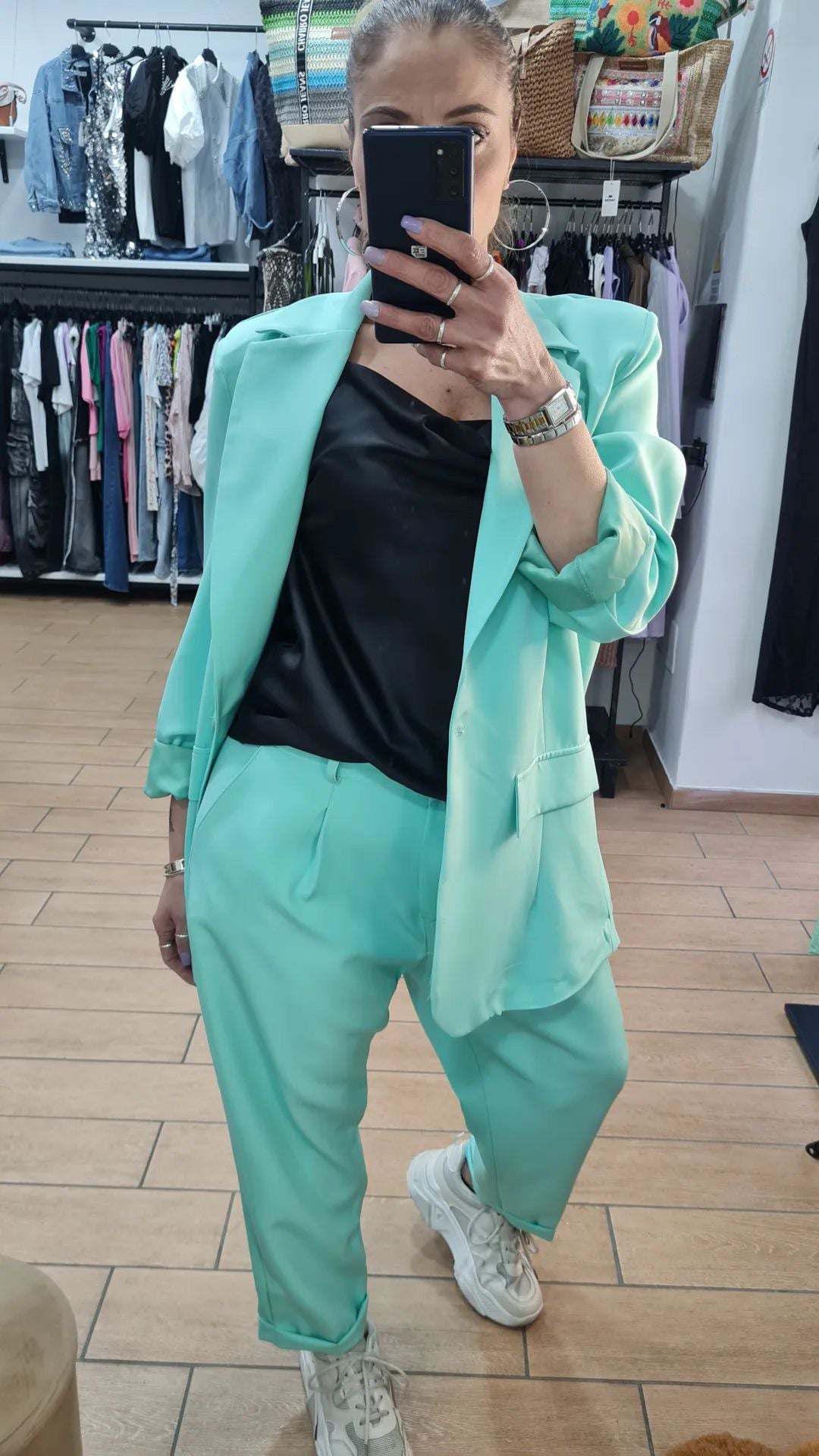 TAILLEUR - CURVY - VERDE TIFFANY