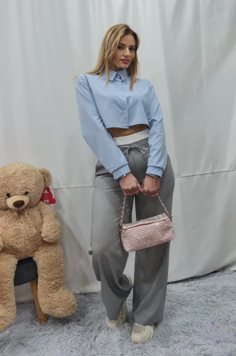 PANTALONE con FASCIA BOXER - GRIGIO