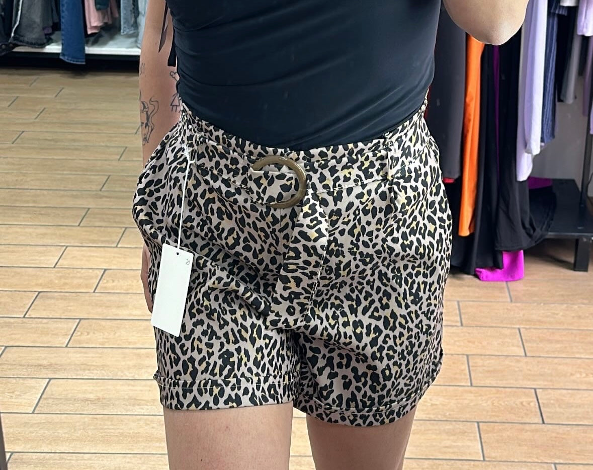 SHORT - MACULATO - CON ELASTICO E CINTURINA