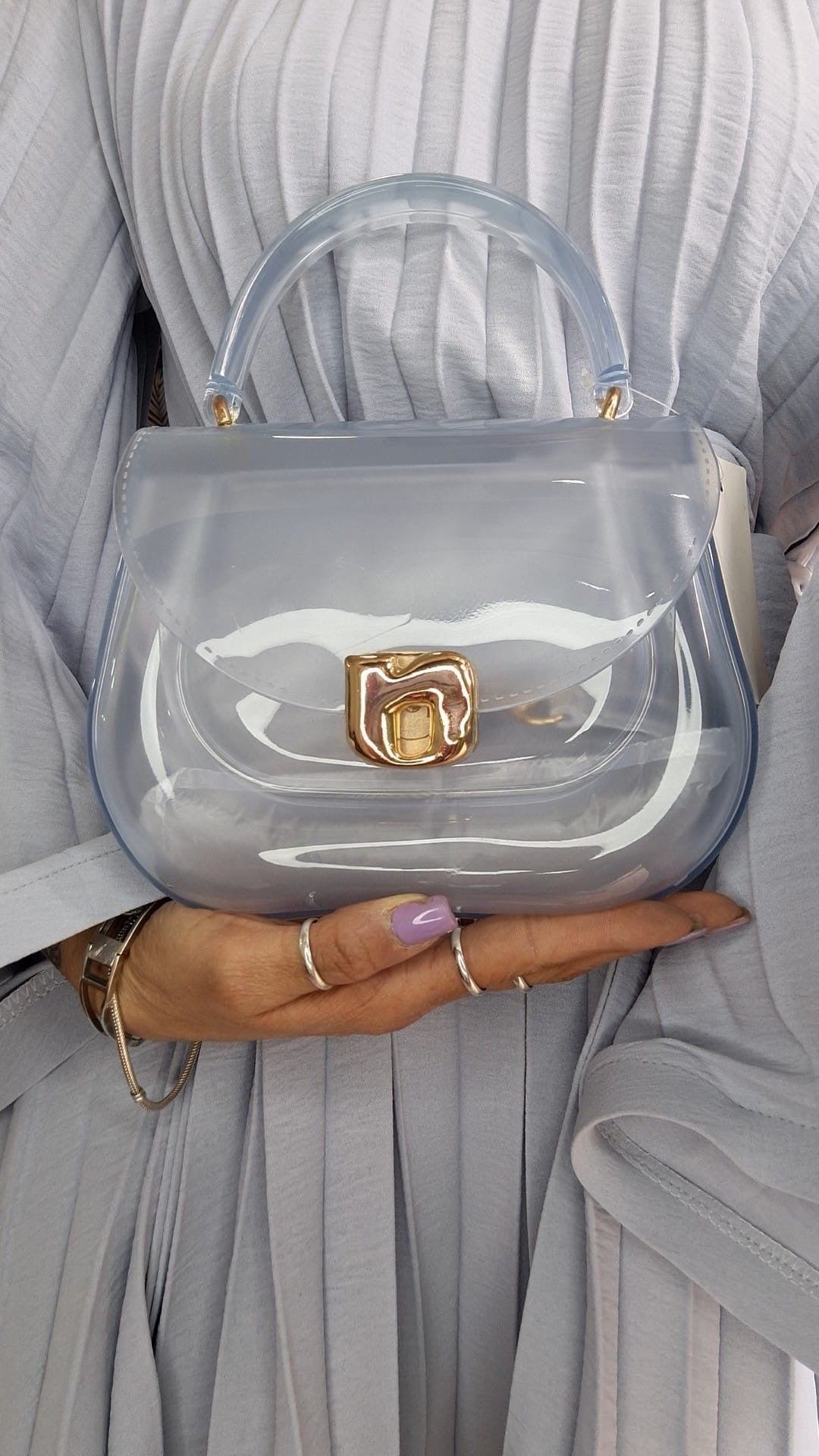 MINI BAG - PLASTIFICATA - TRASPARENTE