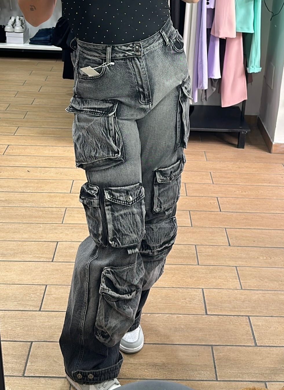 CARGO - DENIM GRIGIO