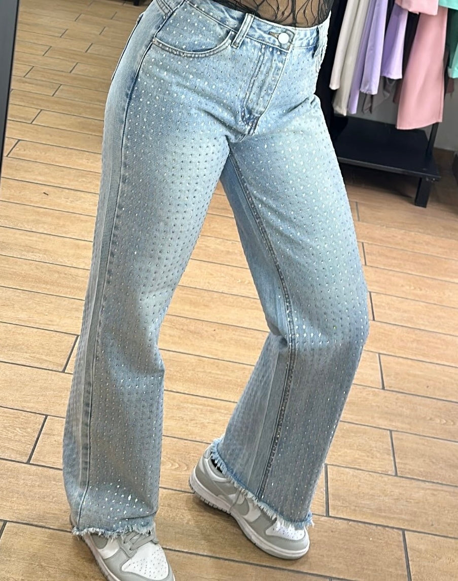 JEANS - DENIM CHIARO - SWAROVSKI