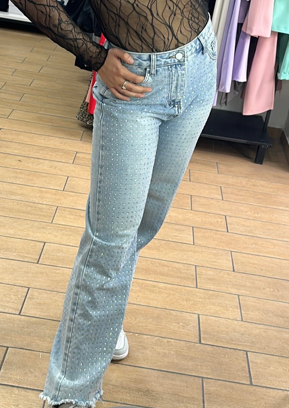 JEANS - DENIM CHIARO - SWAROVSKI