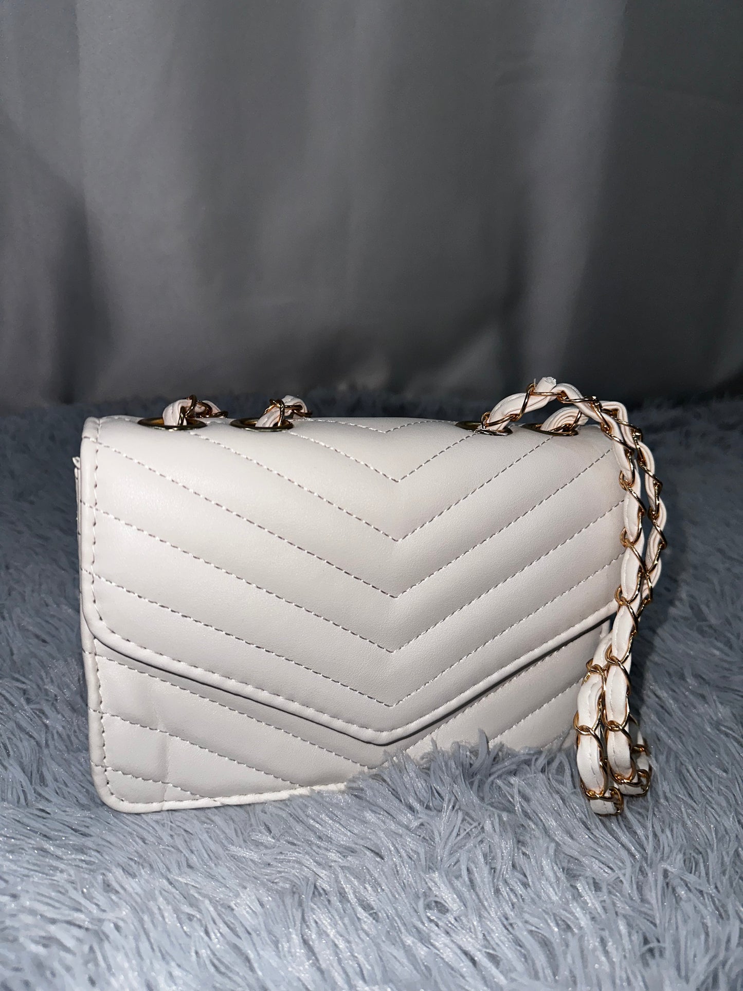 MINI BAG TRAPUNTATA in PELLE - BIANCA