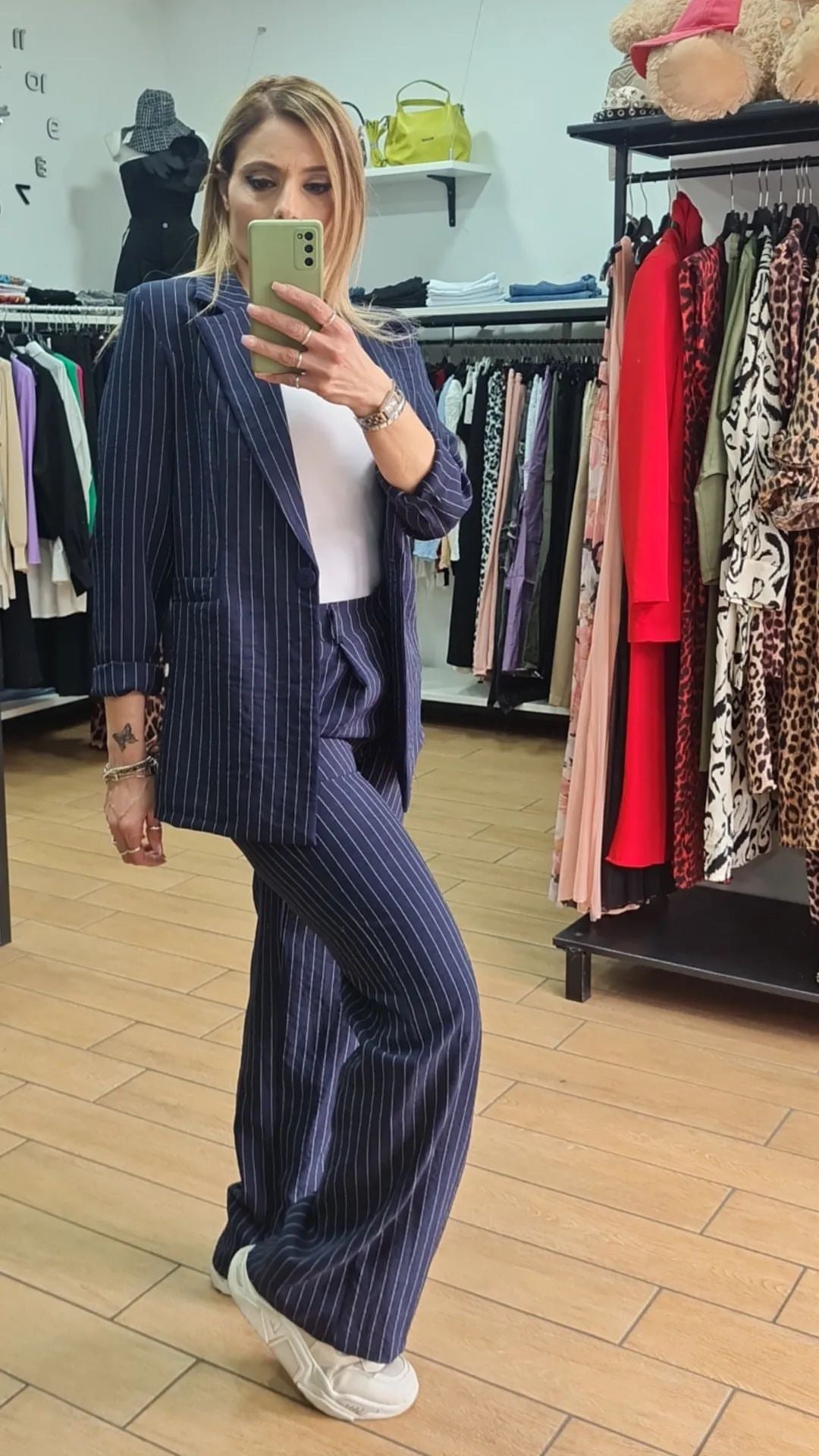 TAILLEUR - GESSATO - MIX LINO - BLU