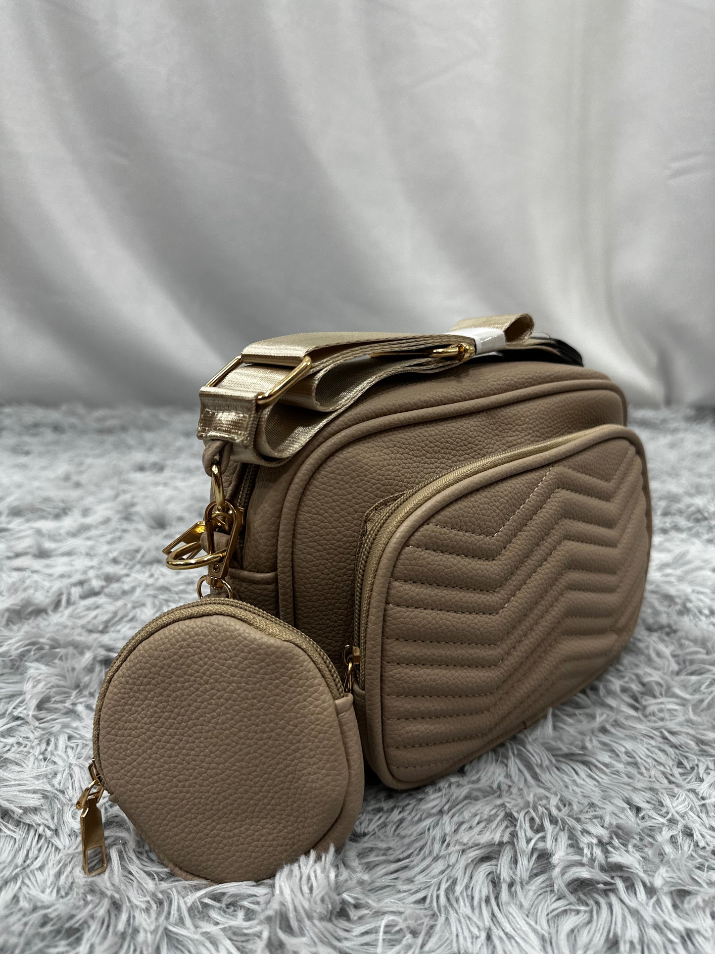 BAG MIDI in PELLE - BEIGE