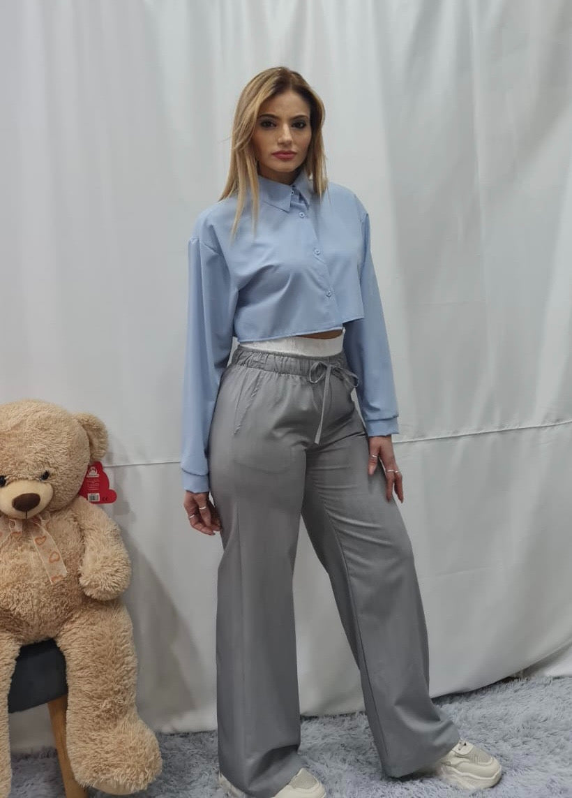 PANTALONE con FASCIA BOXER - GRIGIO