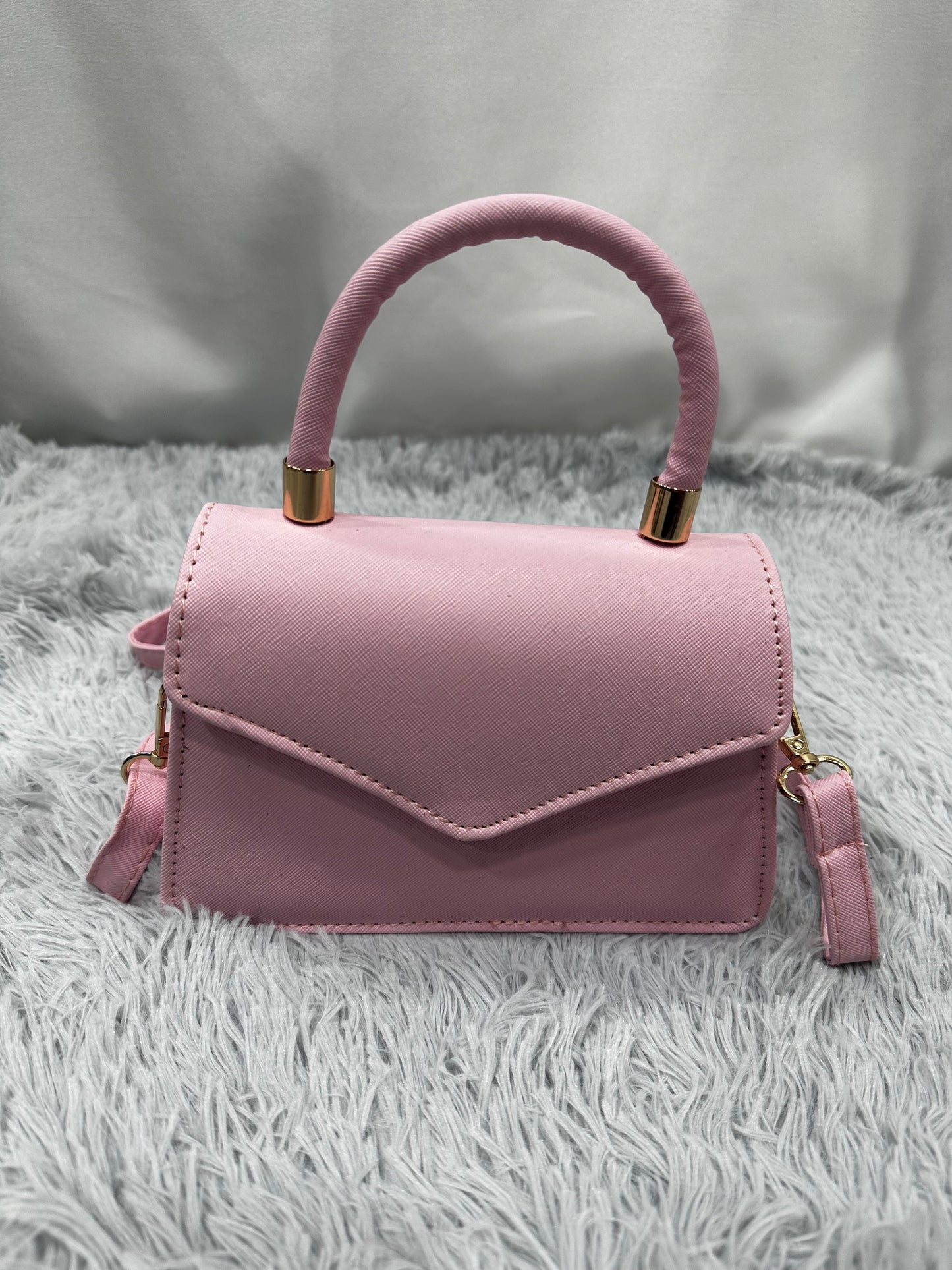 MINI BAG in PELLE LISCIA - ROSA CIPRIA