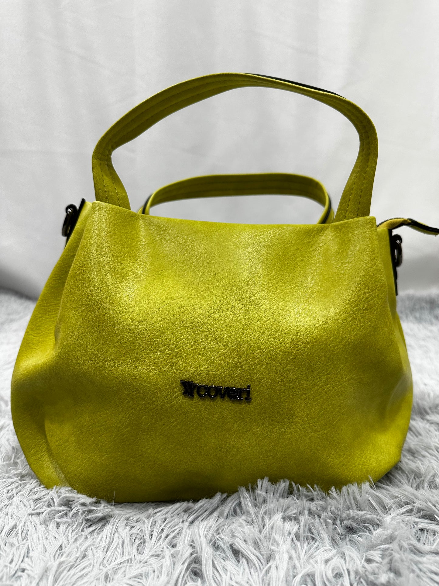 BAG SACCHETTO in PELLE - VERDE ACIDO