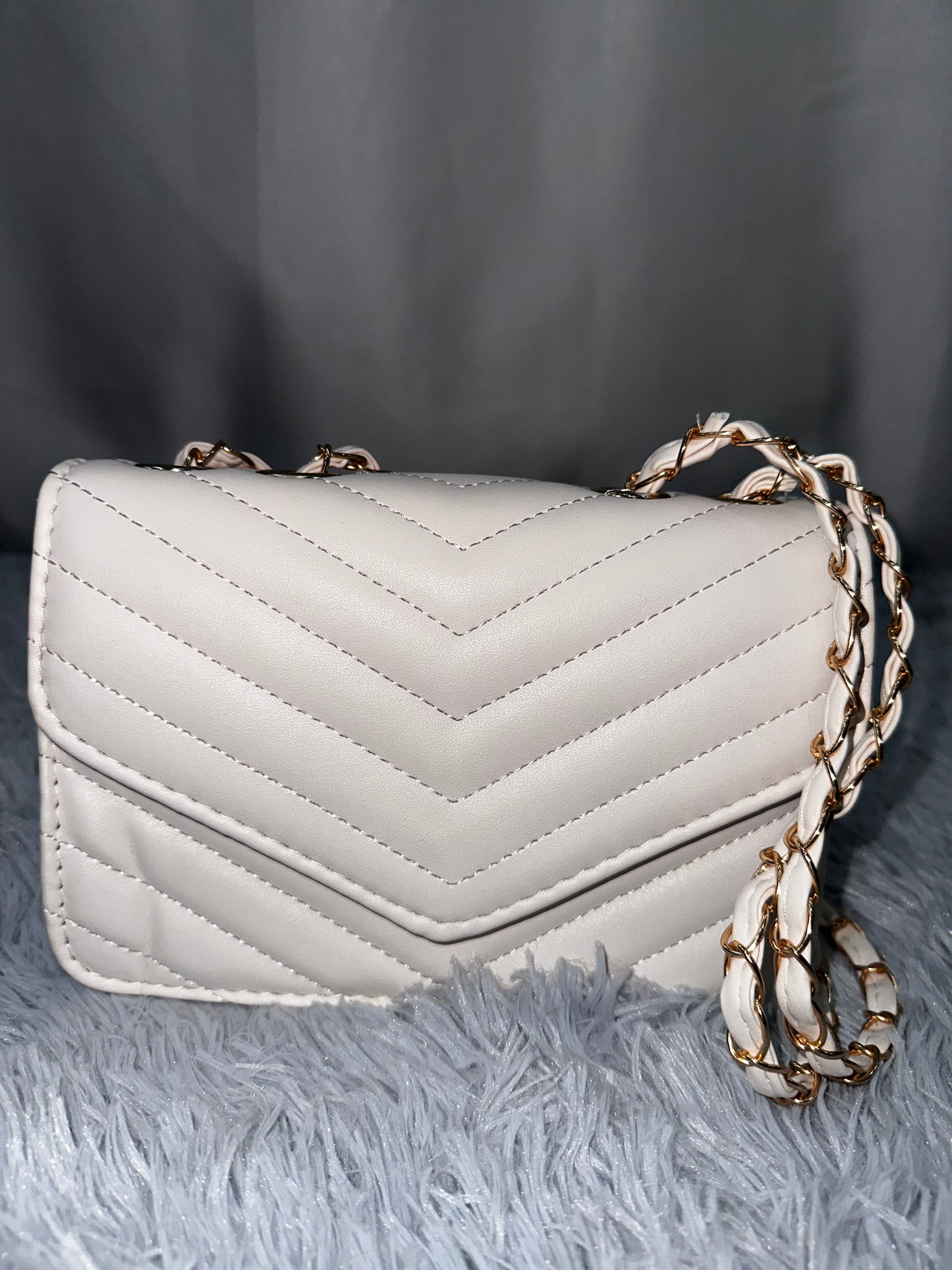 MINI BAG TRAPUNTATA in PELLE - BIANCA