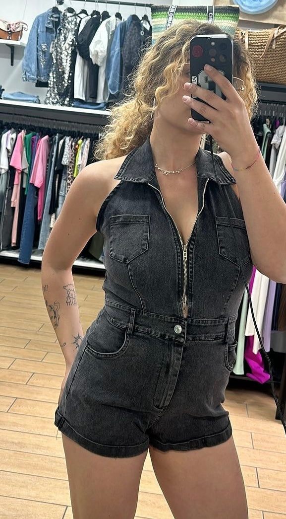 TUTINA - ZIP - DENIM SCURO