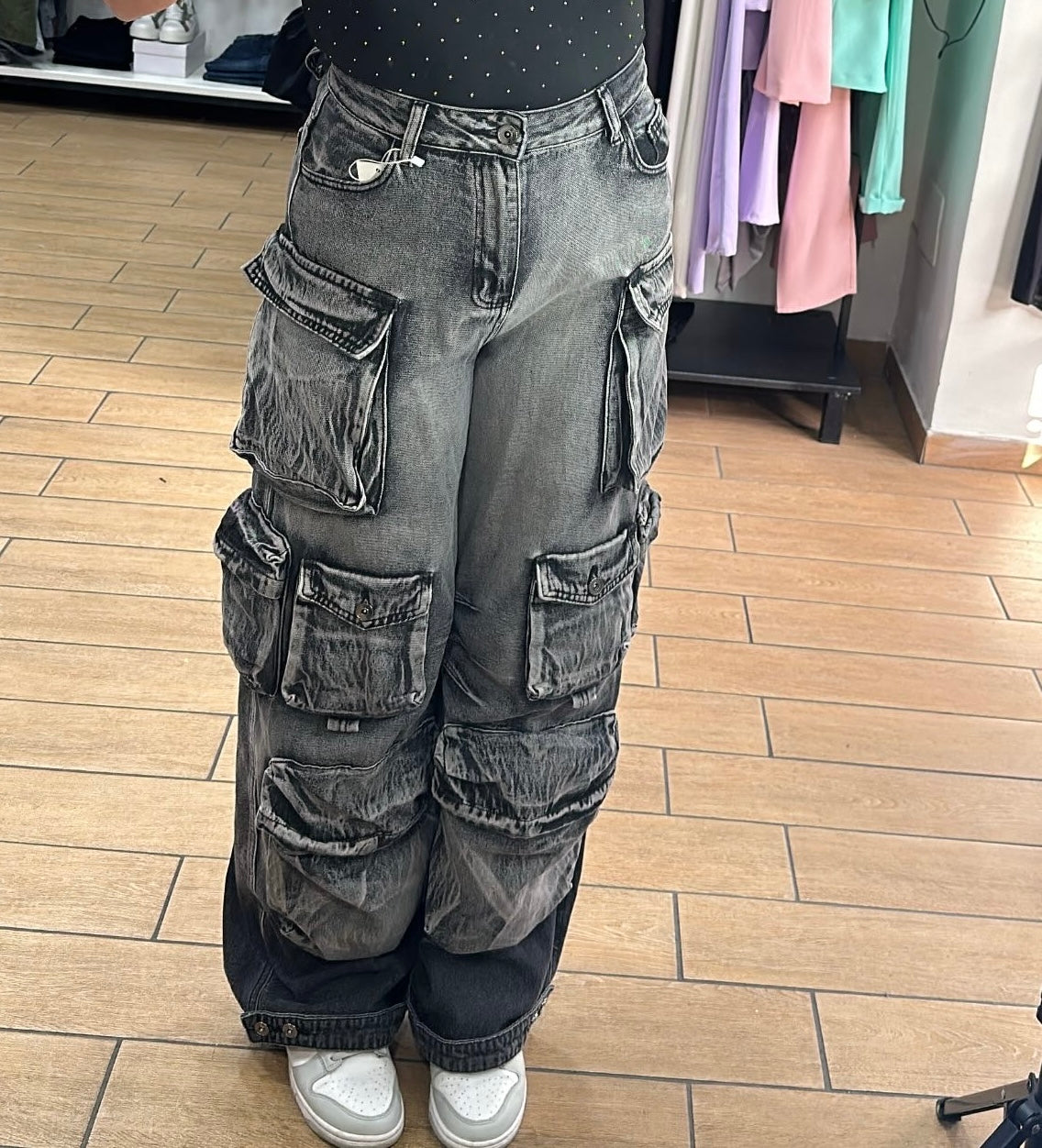 CARGO - DENIM GRIGIO