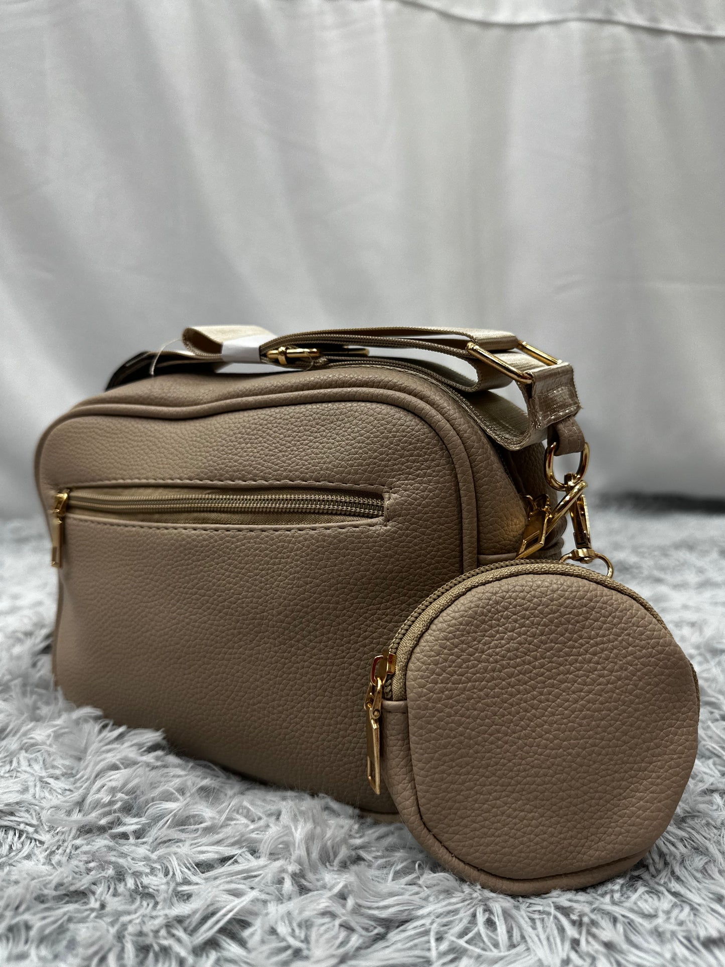 BAG MIDI in PELLE - BEIGE