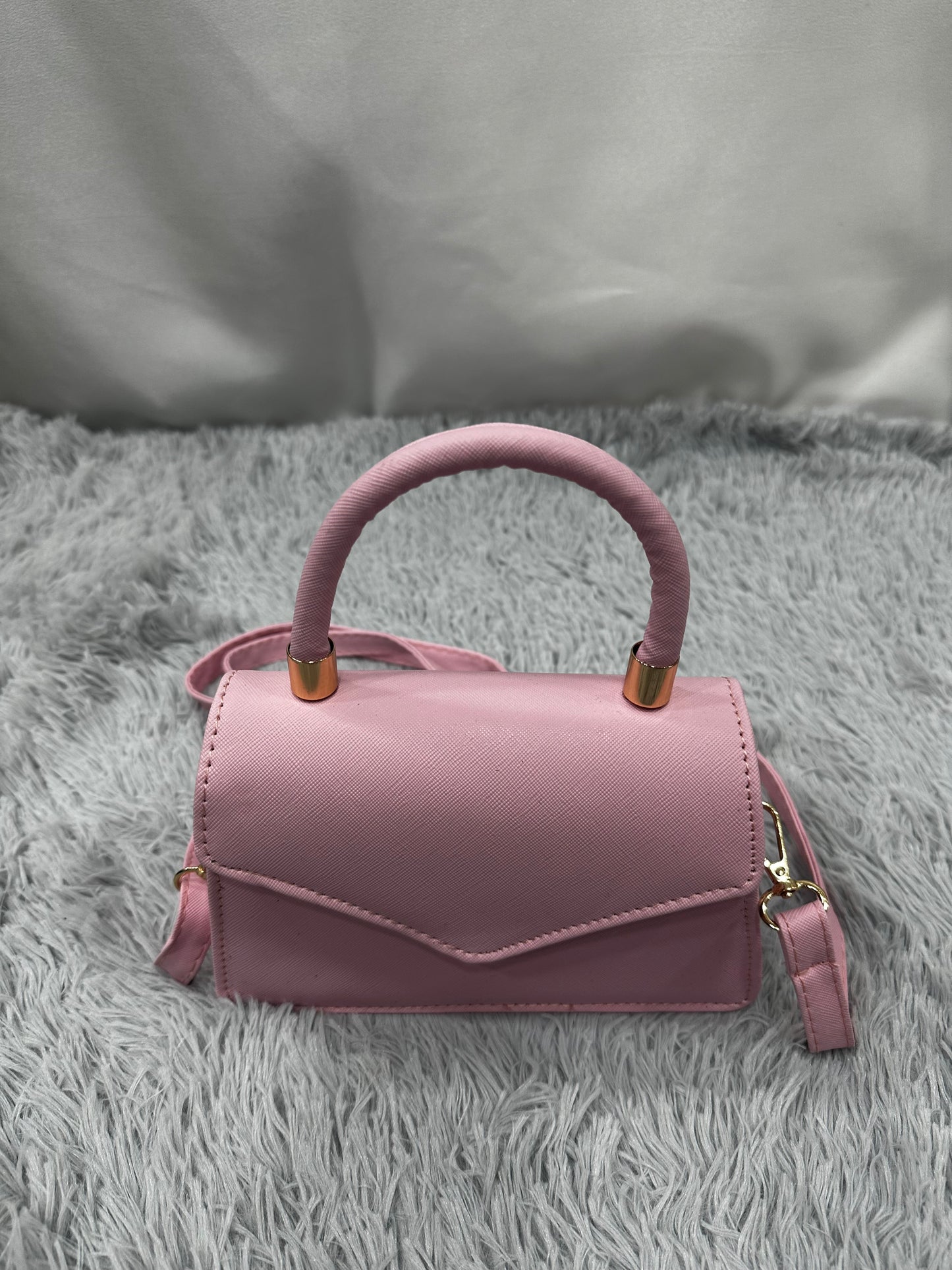 MINI BAG in PELLE LISCIA - ROSA CIPRIA