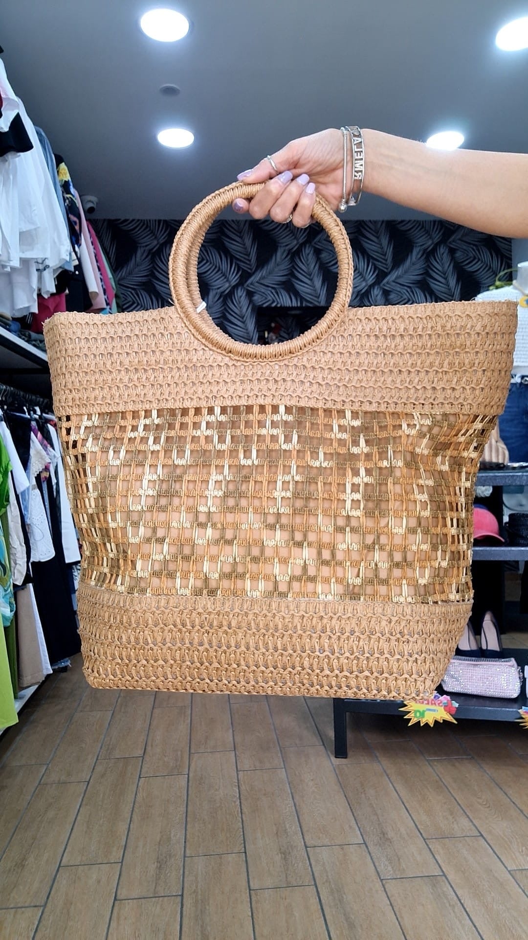 BORSA - SUMMER VIMINI - MANICO ANELLO