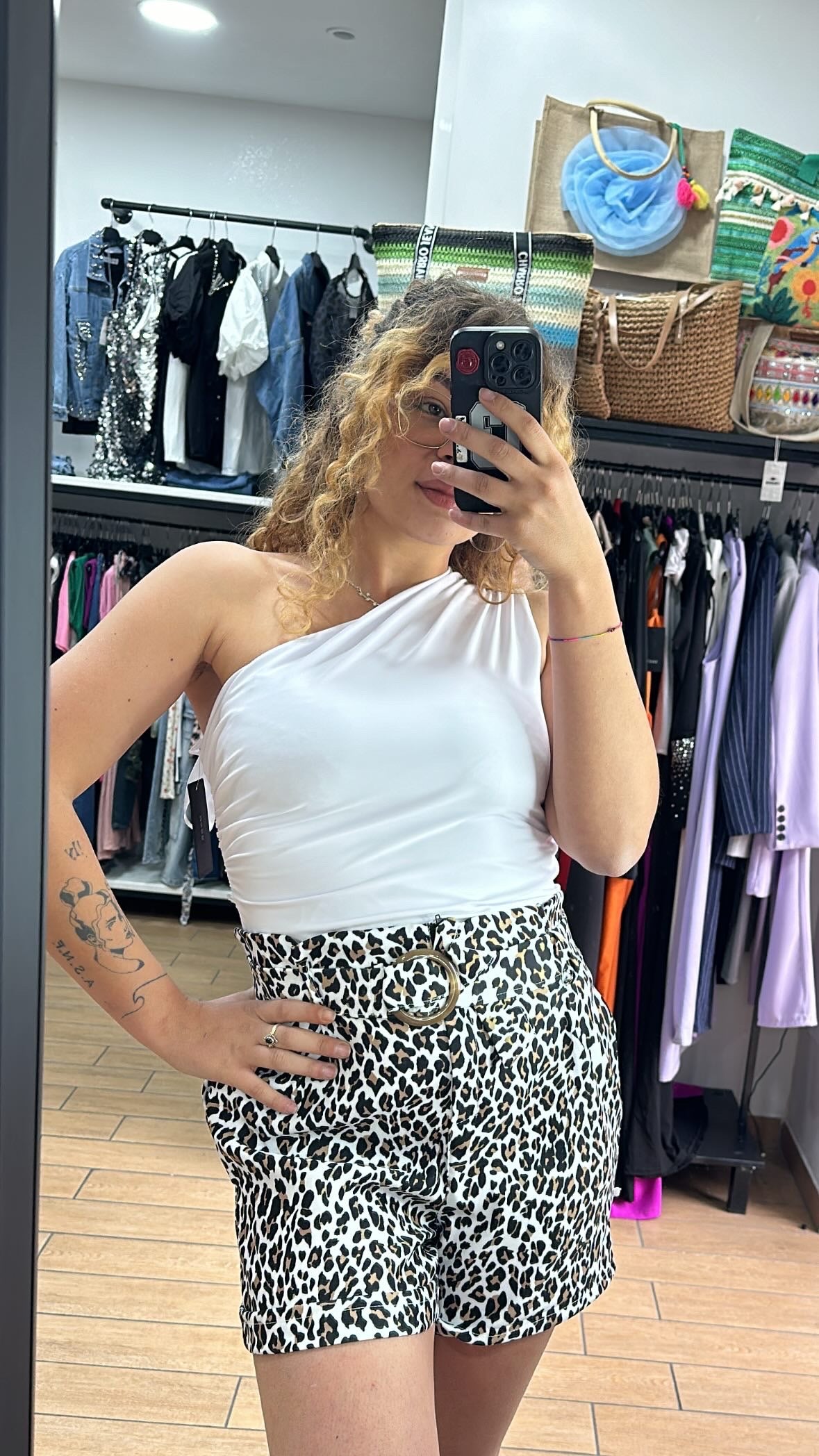 SHORT - MACULATO - CON ELASTICO E CINTURINA