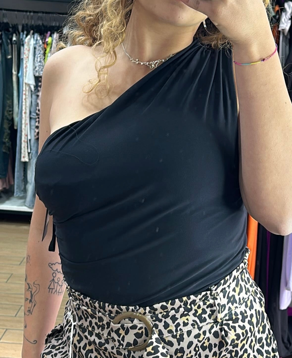 BODY - LYCRA - MONOSPALLA - NERO