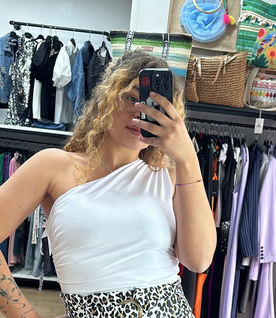 BODY - LYCRA - MONOSPALLA - BIANCO