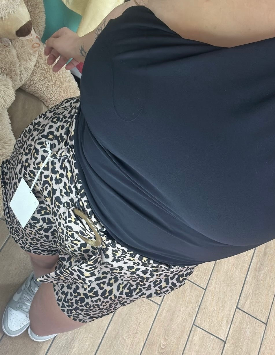 SHORT - MACULATO - CON ELASTICO E CINTURINA