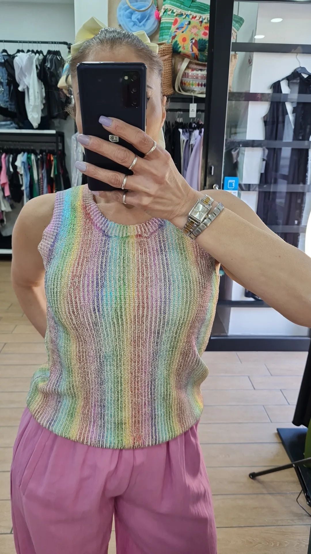 CANOTTA - IN FILO - MULTICOLOR - RAINBOW
