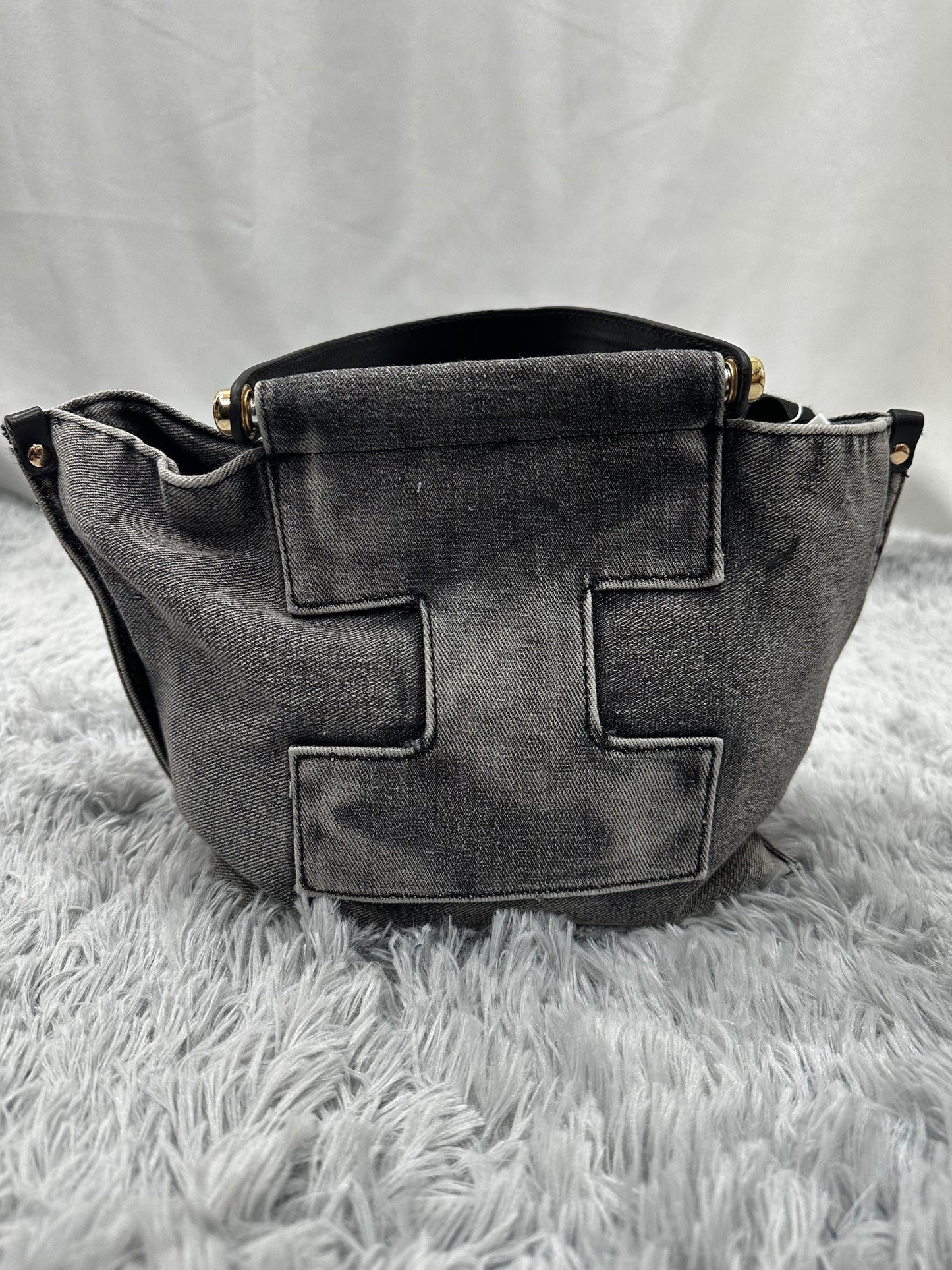 BAG MIDI in DENIM GRIGIO
