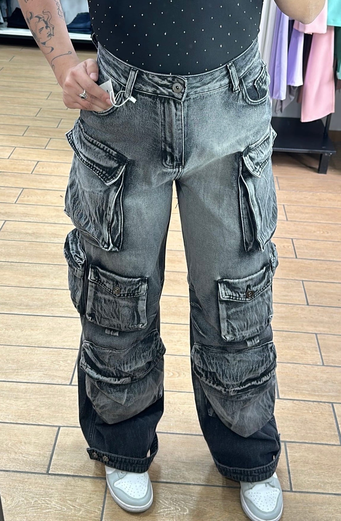 CARGO - DENIM GRIGIO