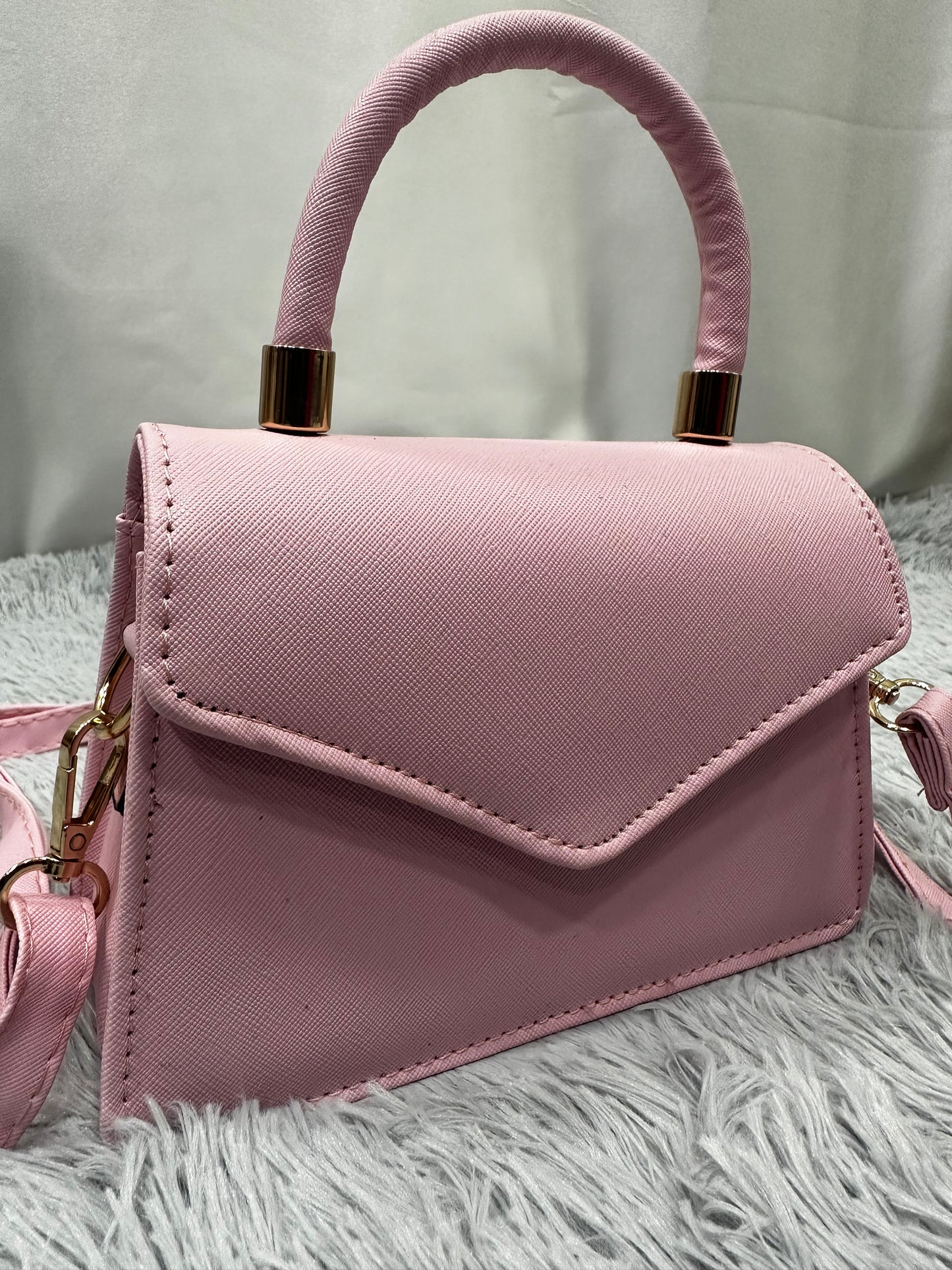 MINI BAG in PELLE LISCIA - ROSA CIPRIA