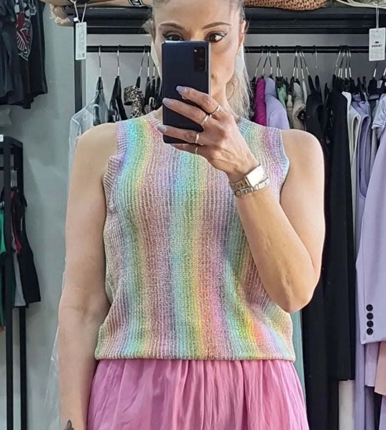 CANOTTA - IN FILO - MULTICOLOR - RAINBOW