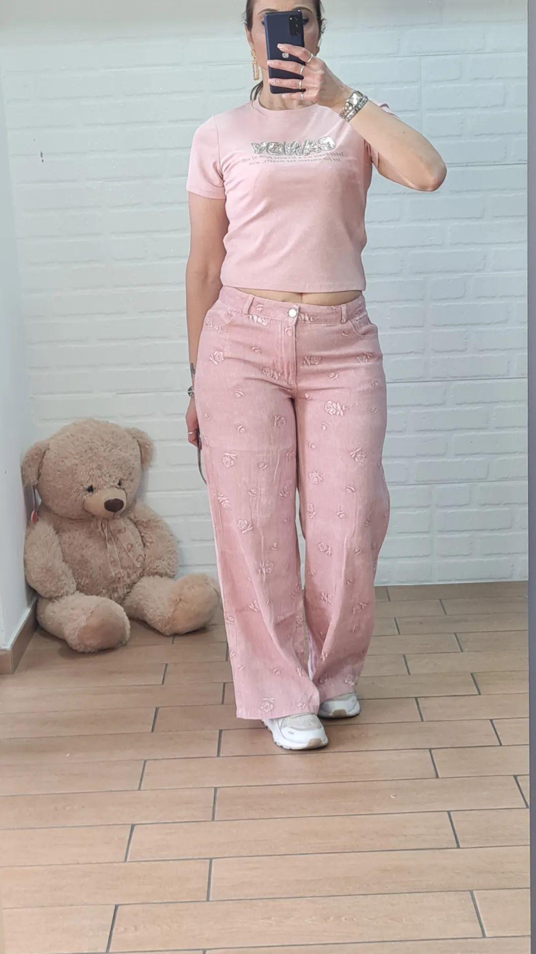 Tshirt crop pink