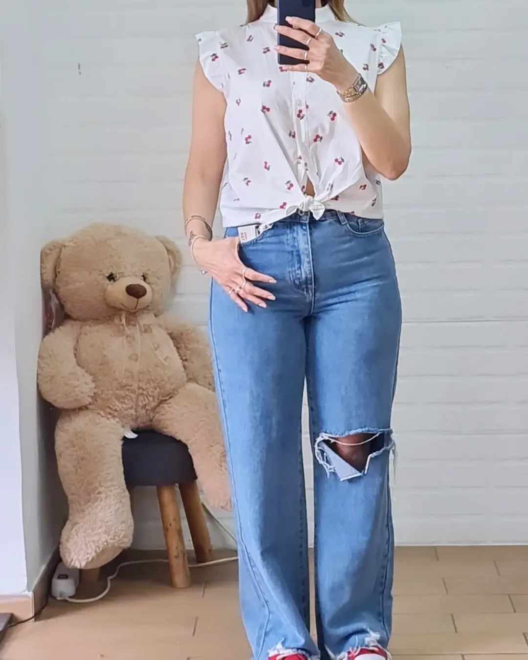 Camicia ciliegia