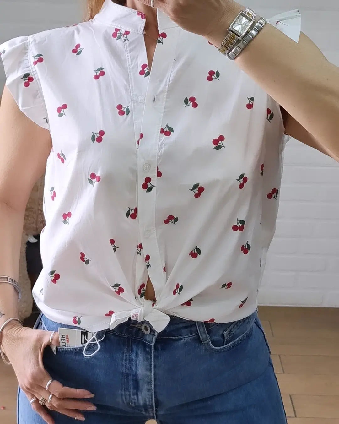 Camicia ciliegia