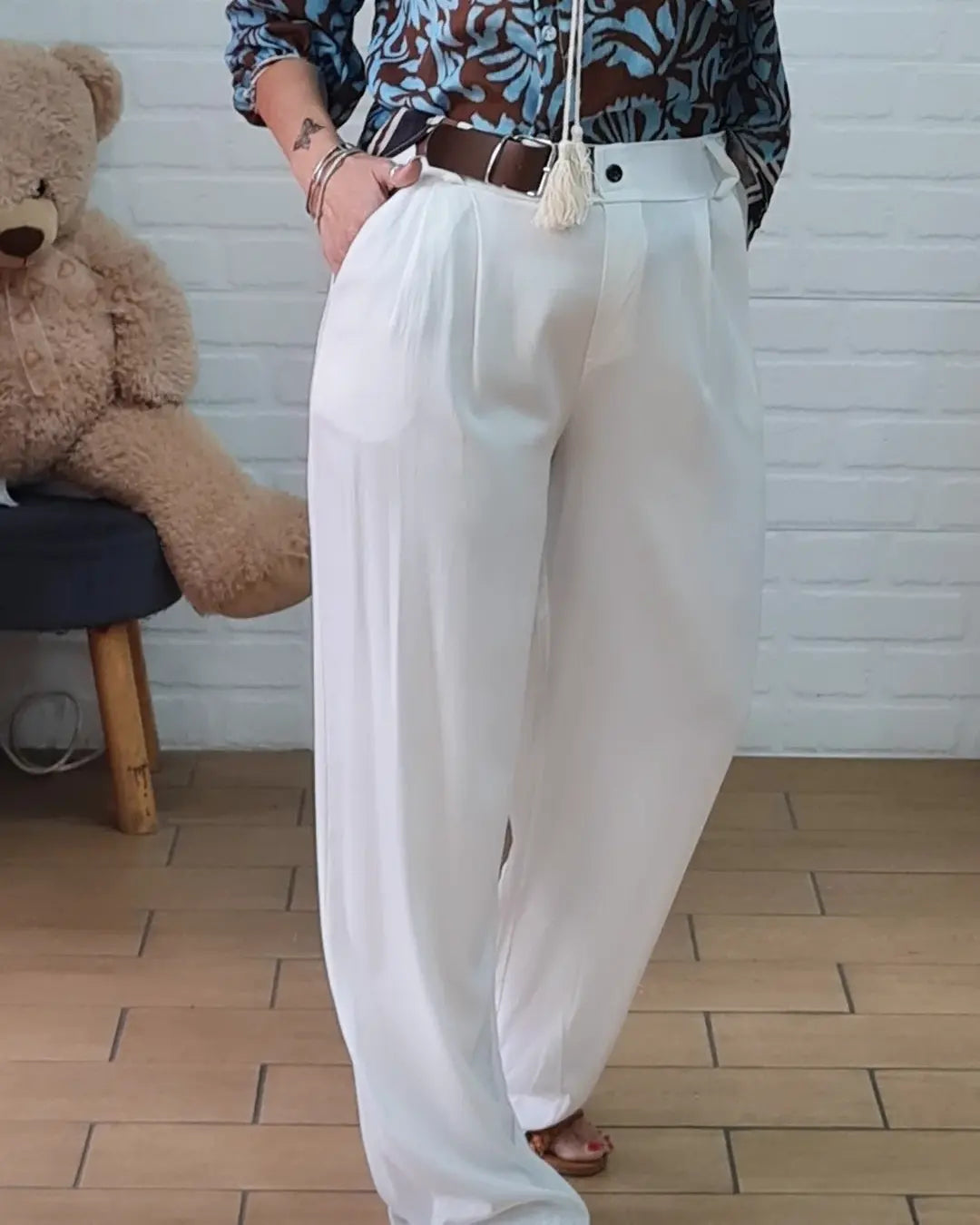 Pantalone white