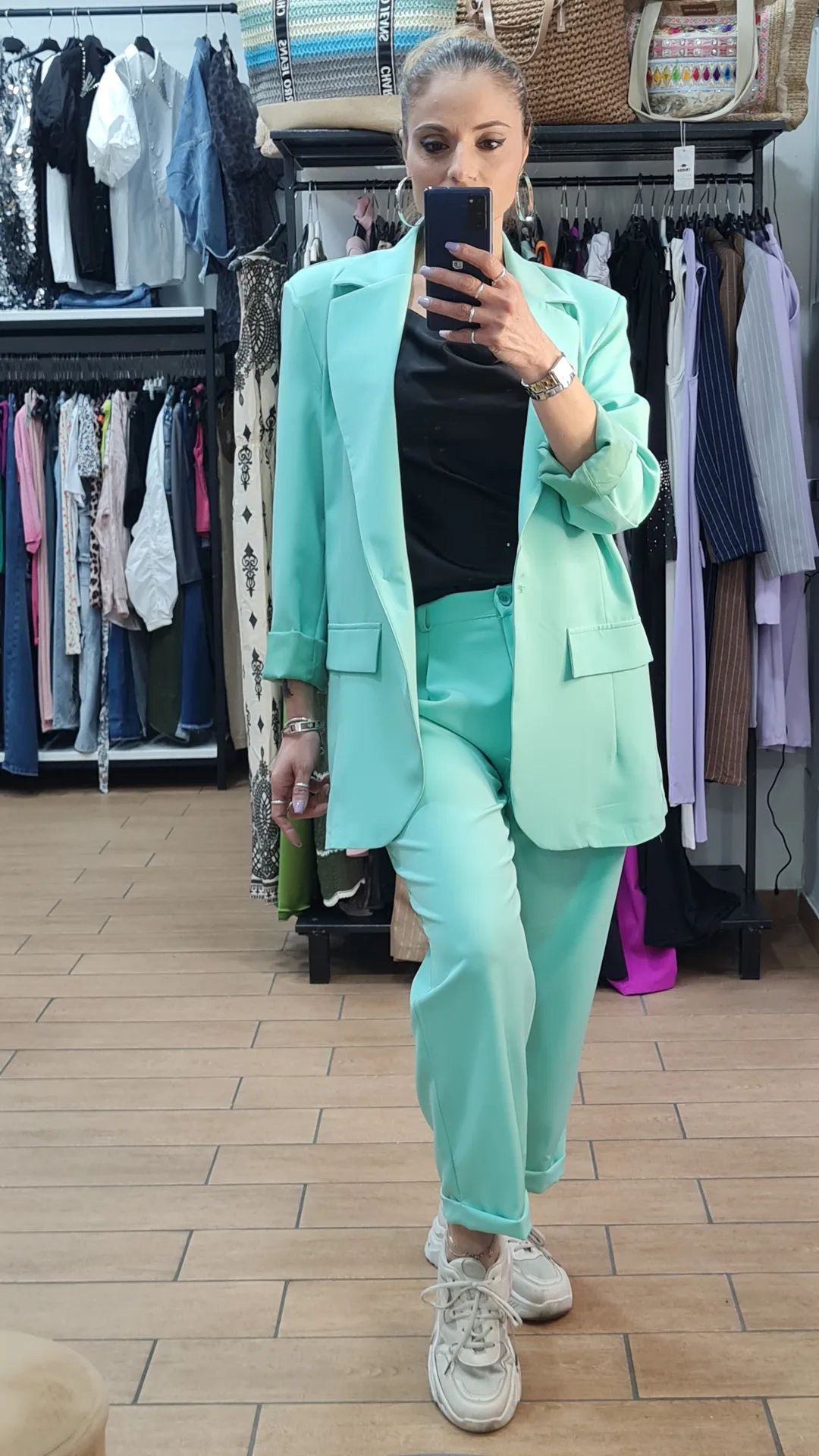 TAILLEUR - CURVY - VERDE TIFFANY