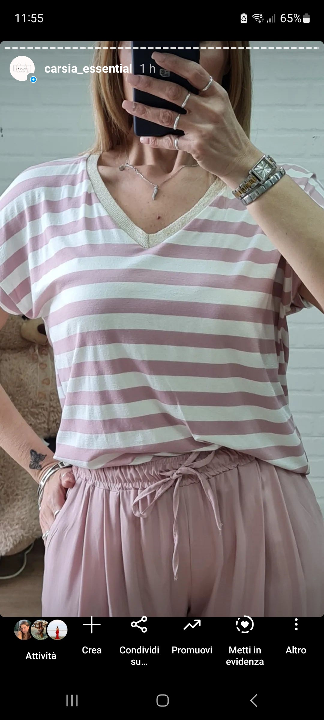 Maglia a righe