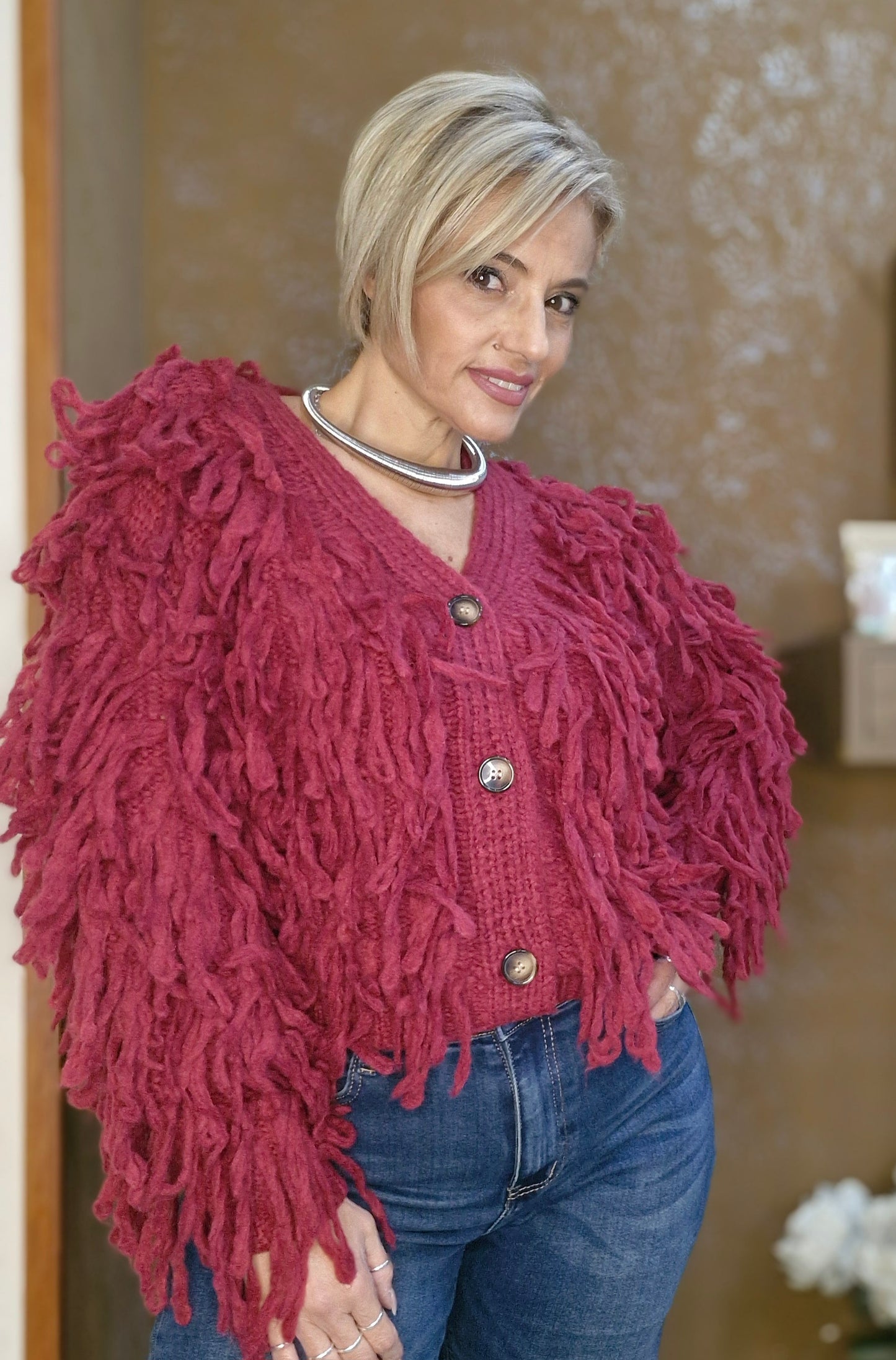 Cardigan mille nodi