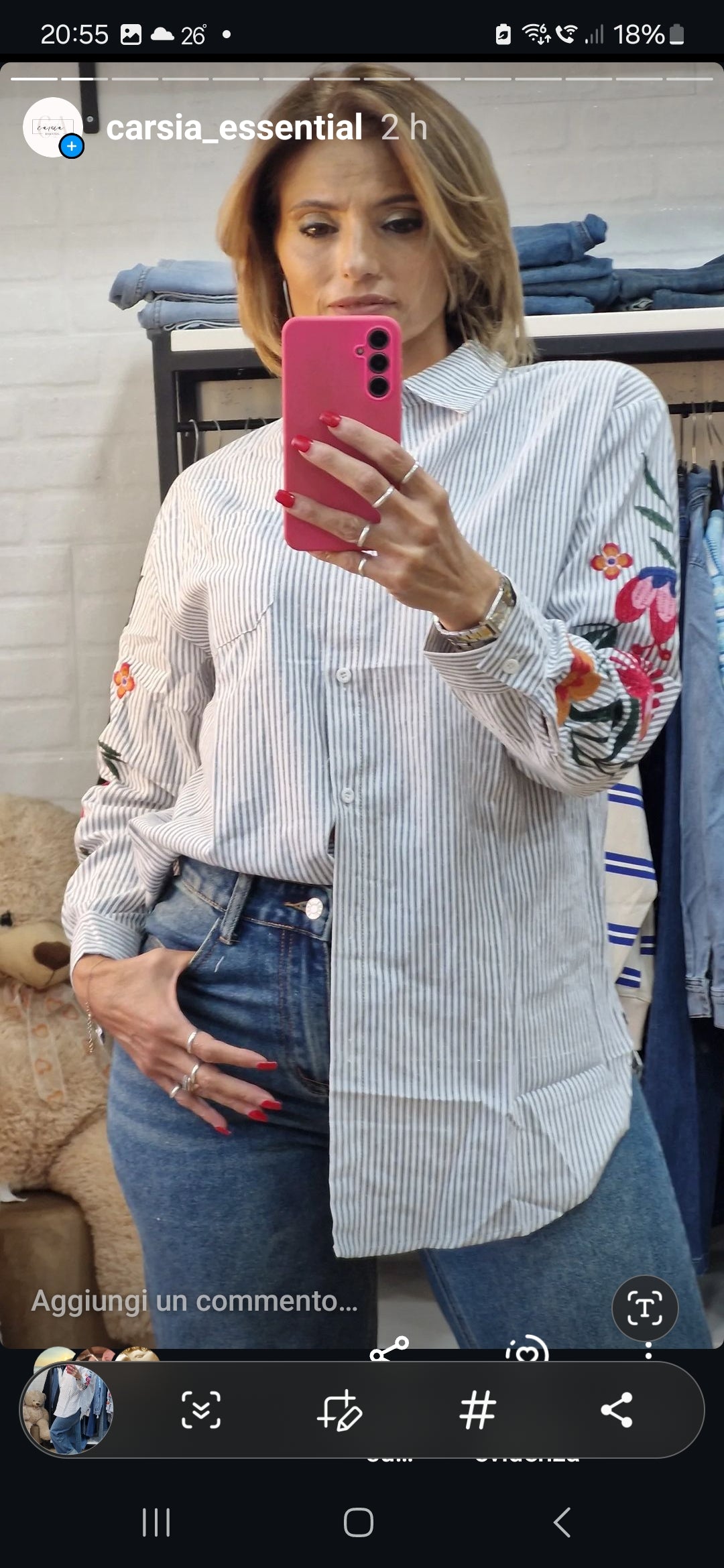 Camicia fiori