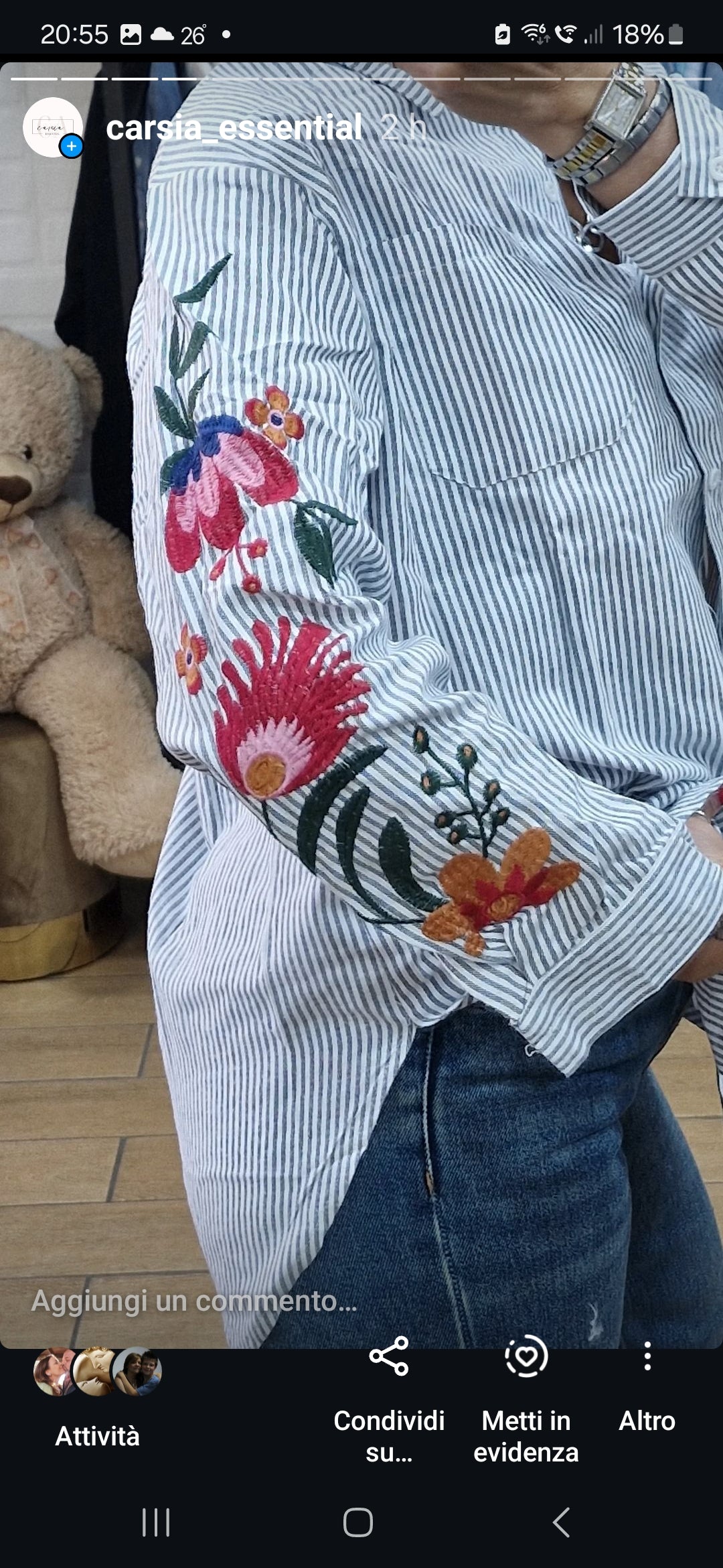 Camicia fiori