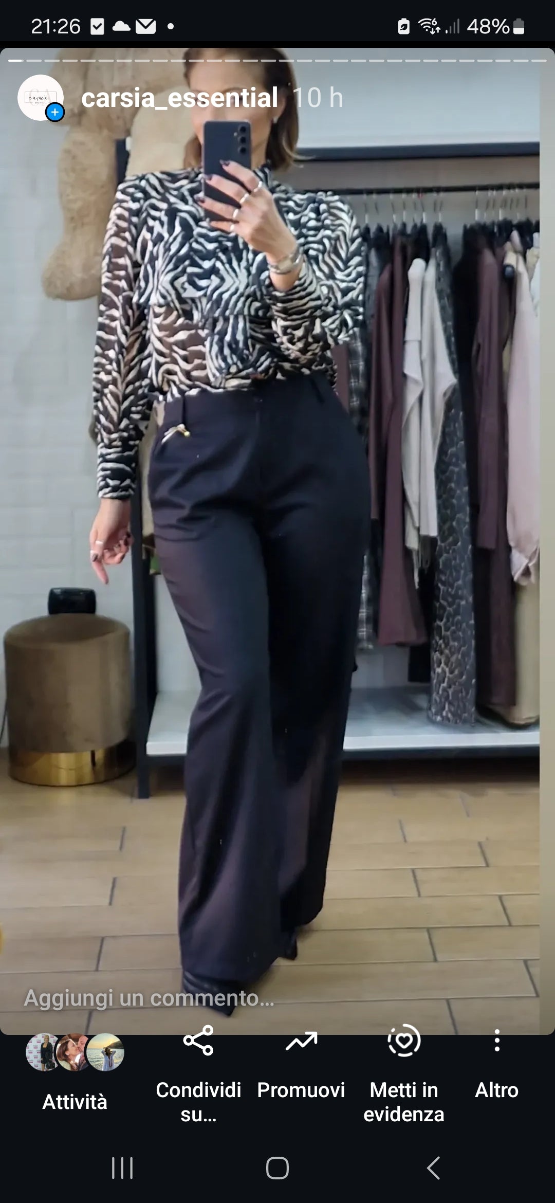 Pantalone black