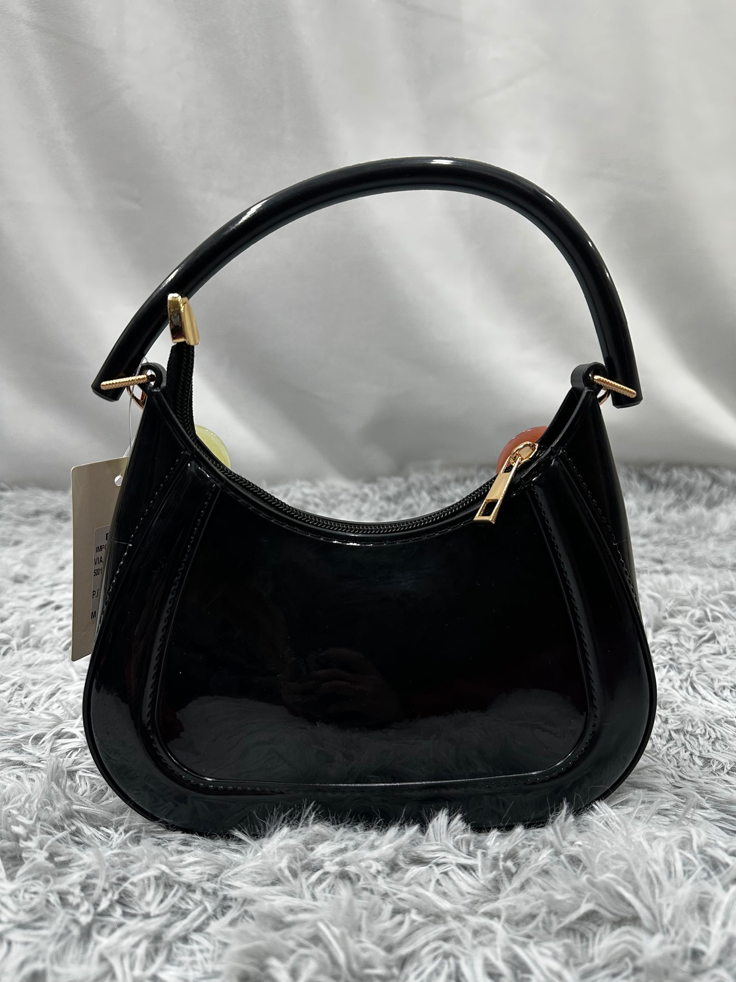 MINI BAG CIONDOLO LUCIDA - NERA