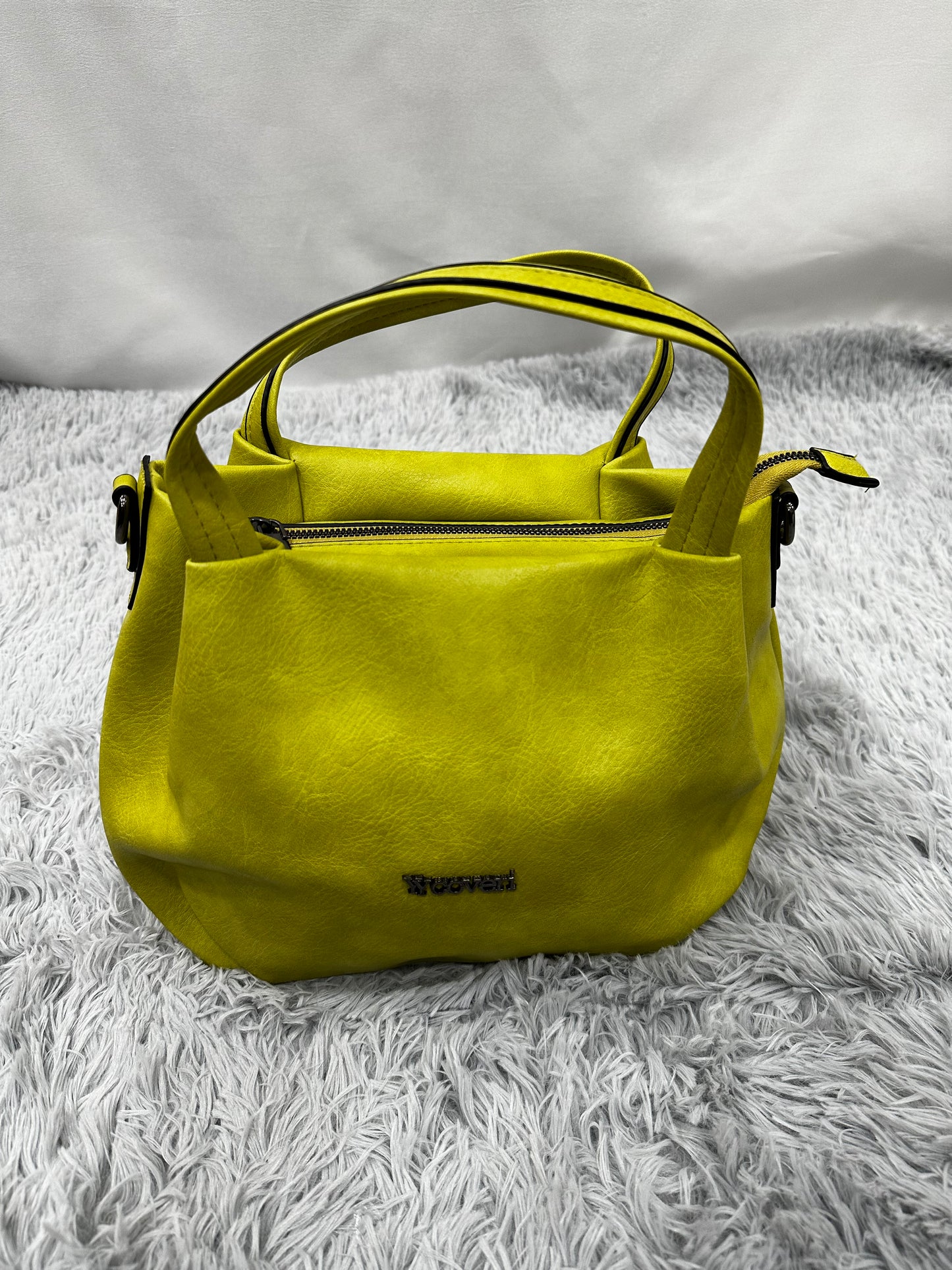 BAG SACCHETTO in PELLE - VERDE ACIDO