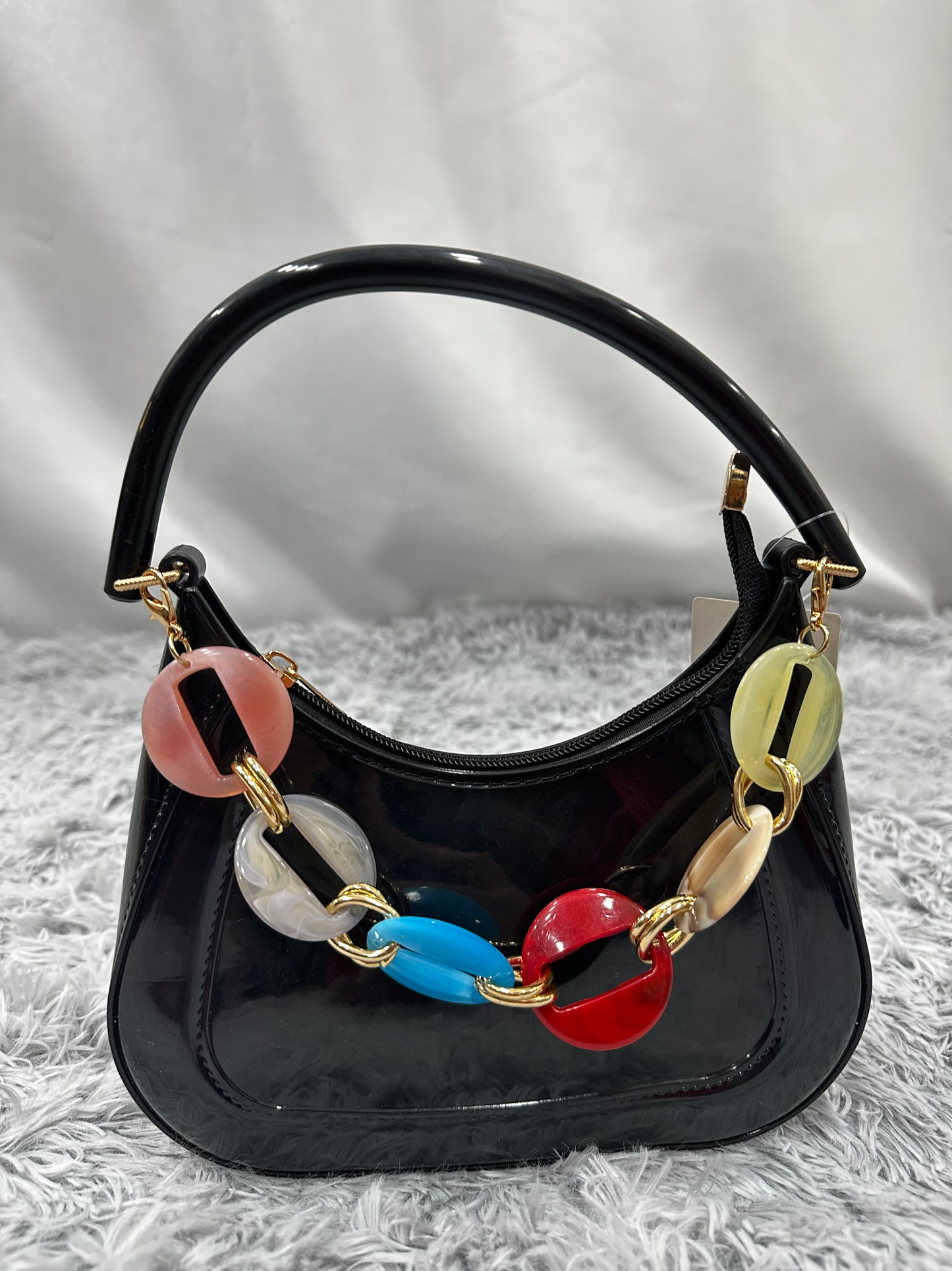 MINI BAG CIONDOLO LUCIDA - NERA