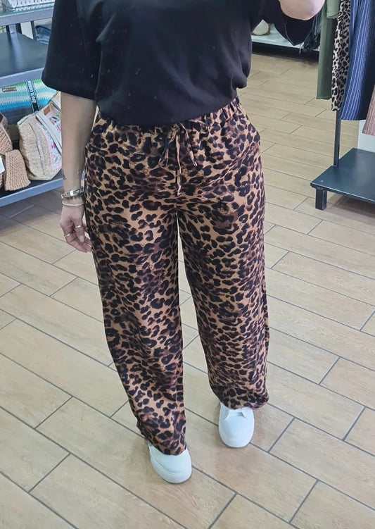 PANTATUTA - CON LACCETTI - ANIMALIER