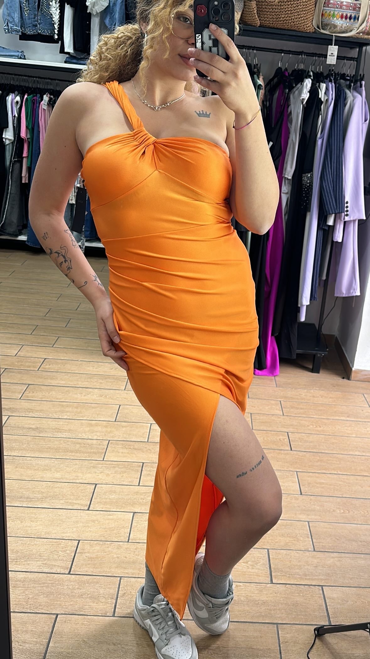ABITO - LONGUETTE - LYCRA - ARANCIO