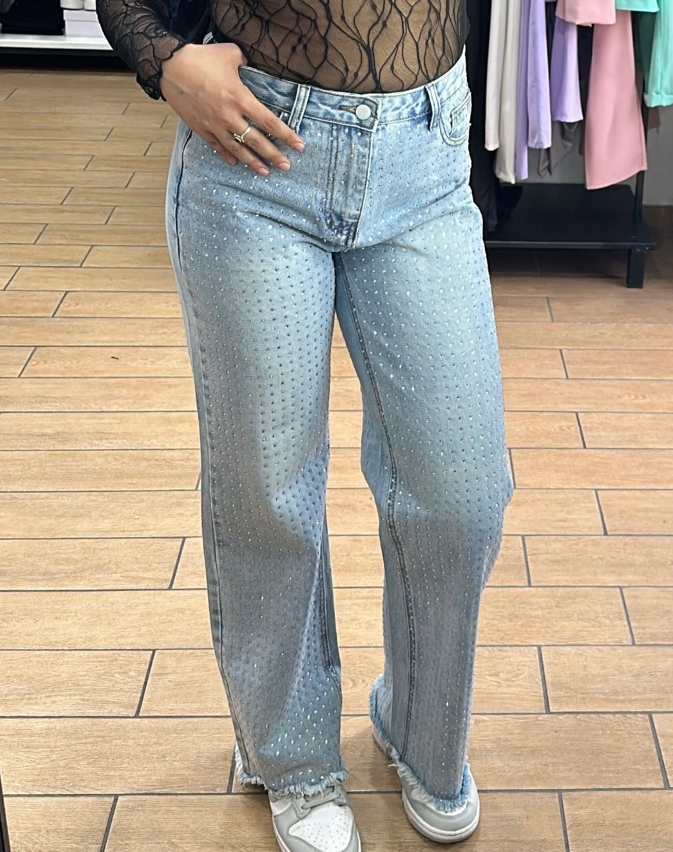 JEANS - DENIM CHIARO - SWAROVSKI