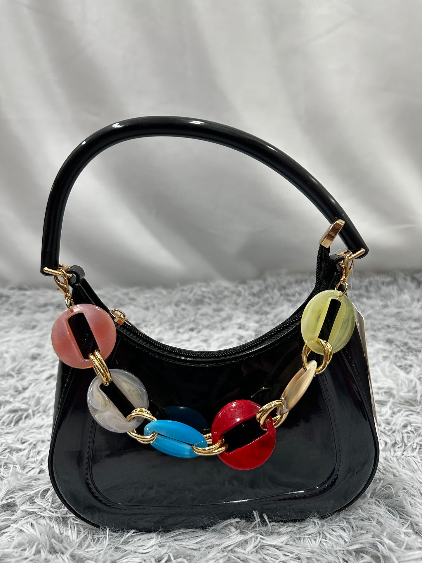 MINI BAG CIONDOLO LUCIDA - NERA