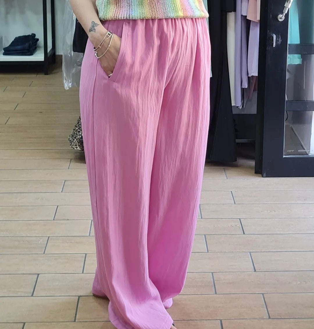 PANTALACCIO - MICROCOSTINE - MIX LINO