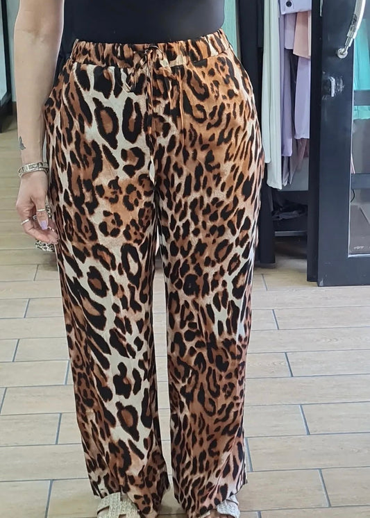 PANTALACCIO ANIMALIER- FRESCO - CON COULISSE