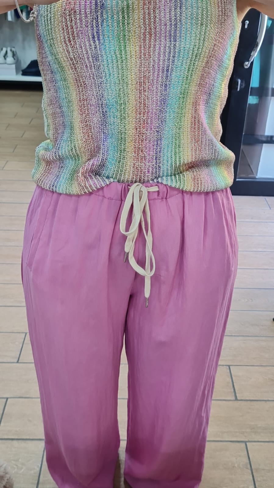 PANTALACCIO - MICROCOSTINE - MIX LINO