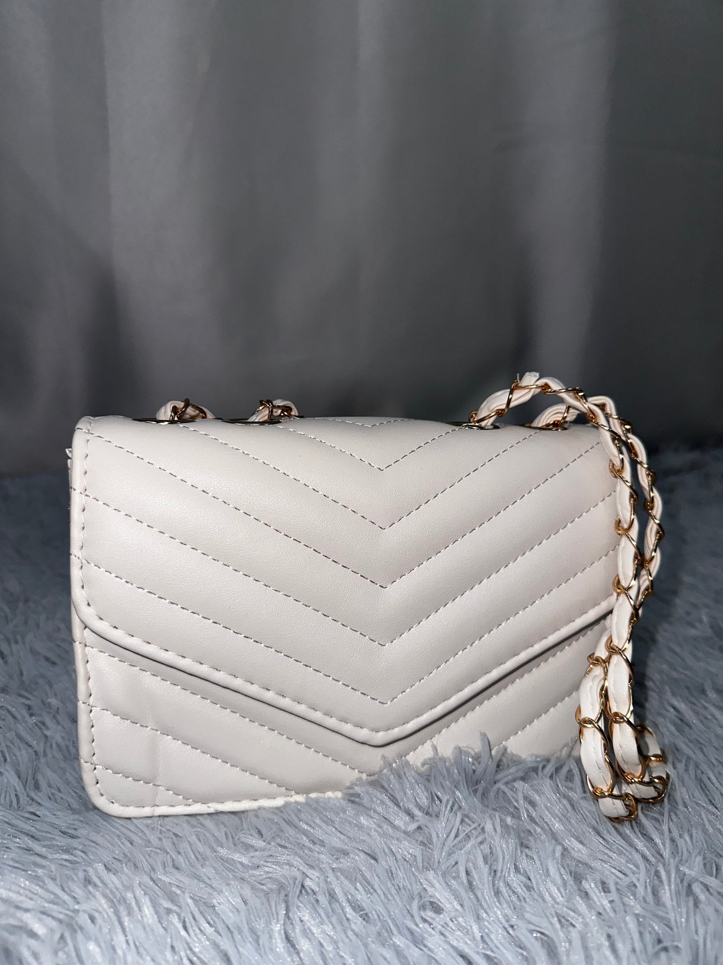 MINI BAG TRAPUNTATA in PELLE - BIANCA